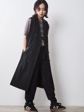 「Layered」｜「アイテム（ワンピース/ドレス）」を使った、nissen Smile Modelsさん（レディース・163cm）の夏コーディネート