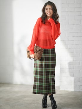 nissen Smile Modelsさん（レディース・168cm）の秋コーディネート