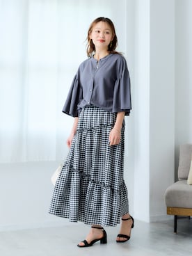 nissen Smile Modelsさん（レディース・167cm）の夏コーディネート