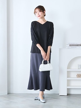 nissen Smile Modelsさん(レディース・165cm)の春コーディネート