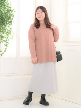 「アイテム（チュニック）」を使った、nissen Smile Modelsさん（レディース・170cm）の秋コーディネート
