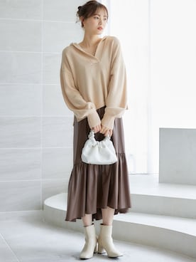 nissen Smile Modelsさん（レディース・166cm）の夏コーディネート