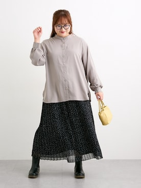 「nissen（ニッセン）のアイテム」を使った、nissen Smile Modelsさん（レディース・160cm）の秋コーディネート