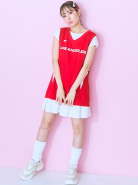 nissen Smile Modelsさん（レディース・162cm）の夏コーディネート