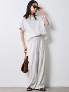 「SET UP」｜nissen Smile Modelsさん（レディース・163cm）の夏コーディネート