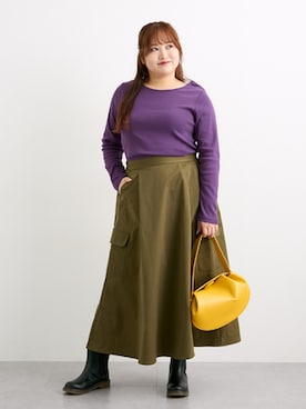 「nissen（ニッセン）のアイテム」を使った、nissen Smile Modelsさん（レディース・160cm）の秋コーディネート