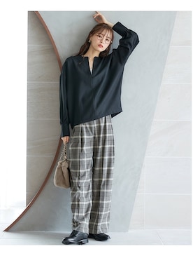 nissen Smile Modelsさん（レディース・166cm）の秋コーディネート