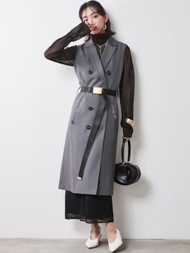 「Layered」｜「アイテム（ワンピース/ドレス）」を使った、nissen Smile Modelsさん（レディース・163cm）の夏コーディネート