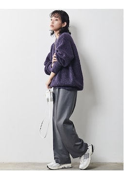 「CHIC STYLE」｜「アイテム（チュニック）」を使った、nissen Smile Modelsさん（レディース・163cm）の秋コーディネート
