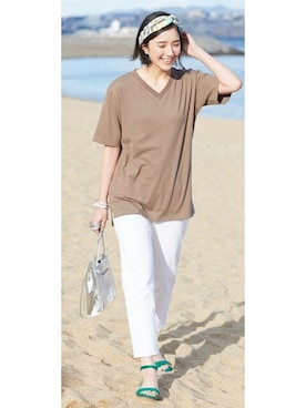 nissen Smile Modelsさん（レディース・167cm）の春コーディネート