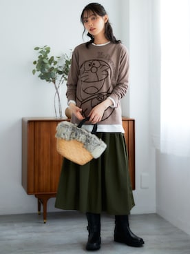 nissen Smile Modelsさん（レディース・165cm）の秋コーディネート