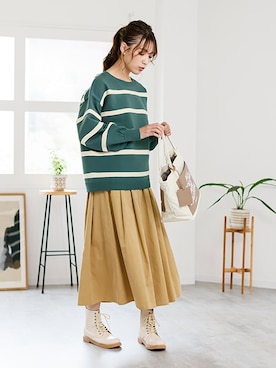 nissen Smile Modelsさん（レディース・170cm）の秋コーディネート