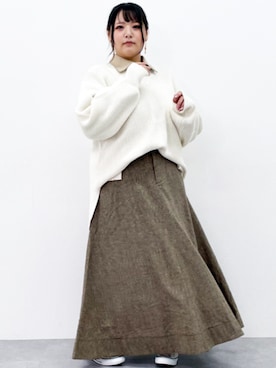 「CHIC STYLE」｜「アイテム（チュニック）」を使った、nissen Smile Modelsさん（レディース・157cm）の秋コーディネート