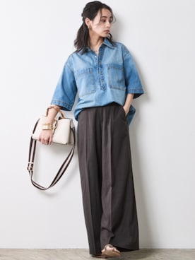 「Denim」｜nissen Smile Modelsさん（レディース・163cm）の春コーディネート