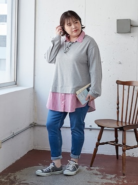 nissen Smile Modelsさん（レディース・158cm）の夏コーディネート
