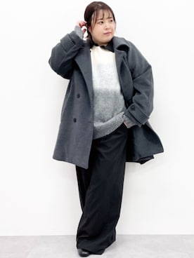 「CHIC STYLE」｜「アイテム（チュニック）」を使った、nissen Smile Modelsさん（レディース・158cm）の秋コーディネート