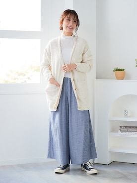 nissen Smile Modelsさん（レディース・160cm）の冬コーディネート