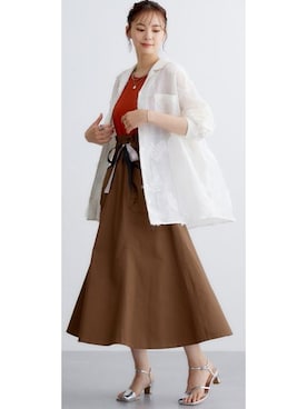 nissen Smile Modelsさん（レディース・166cm）の夏コーディネート