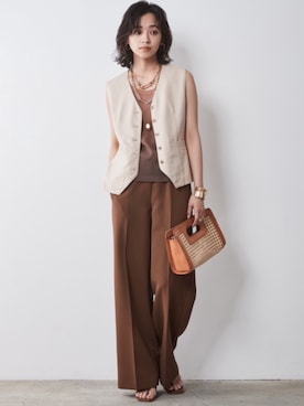 「Linen Mix」｜nissen Smile Modelsさん（レディース・163cm）の春コーディネート