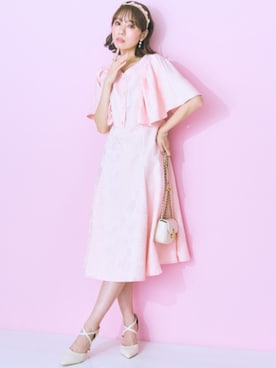 「アイテム（その他ヘアアクセサリー、ピンク系）」を使った、nissen Smile Modelsさん（レディース・162cm）の夏コーディネート