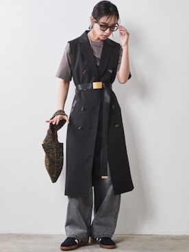 「Layered」｜「アイテム（ワンピース/ドレス）」を使った、nissen Smile Modelsさん（レディース・163cm）の夏コーディネート
