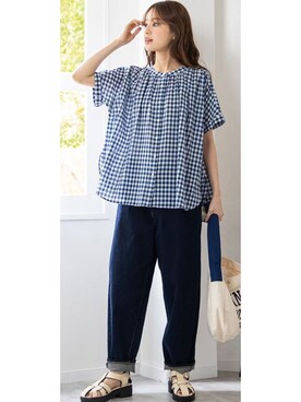 nissen Smile Modelsさん（レディース・167cm）の夏コーディネート