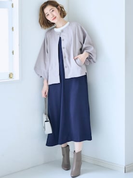 nissen Smile Modelsさん（レディース・166cm）の冬コーディネート