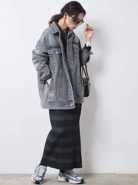 「CHIC STYLE（シックスタイル）のアイテム（ジャケット/アウター）」を使った、nissen Smile Modelsさん（レディース・163cm）の夏コーディネート