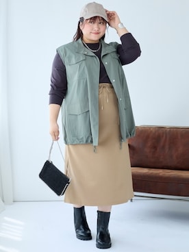 nissen Smile Modelsさん（レディース・155cm）の夏コーディネート