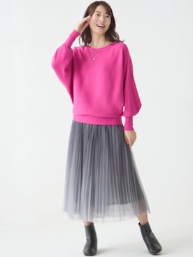 STOF プルオーバー　Mサイズ 袖ぷっくりサイドスリットプルオーバー M-L 【メール便対応可