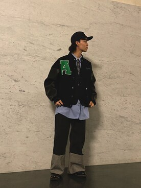 「USEDo（ユーズド）のアイテム」を使った、oga  ishikawaさん（メンズ・171cm）の春コーディネート