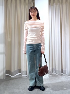 「ピンクニット」｜wakaさん（レディース・161cm）の秋コーディネート