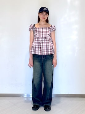 「FREE'S MART（フリーズマート）のアイテム（帽子）」を使った、wakaさん（レディース・161cm）の秋コーディネート