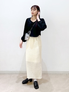「FREE'S MART（フリーズマート）のアイテム（ローファー）」を使った、wakaさん（レディース・161cm）の春コーディネート