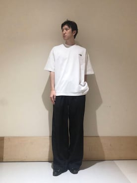 「THE NORTH FACE（ザノースフェイス）のTHE NORTH FACE　SHORT-SLEEVE YOSEMITE SNY T-SHIRTS（Tシャツ/カットソー）」を使った、aisakuさん（メンズ・174cm）の夏コーディネート