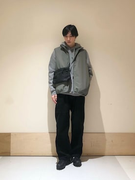 「アイテム（ダウンベスト）」を使った、aisakuさん（メンズ・174cm）の秋コーディネート