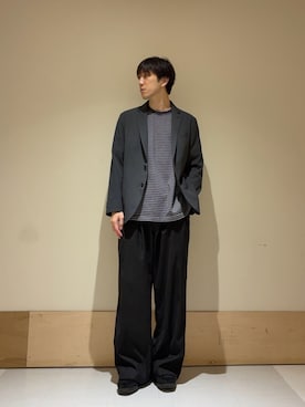 「アイテム（スーツジャケット）」を使った、aisakuさん（メンズ・174cm）の秋コーディネート