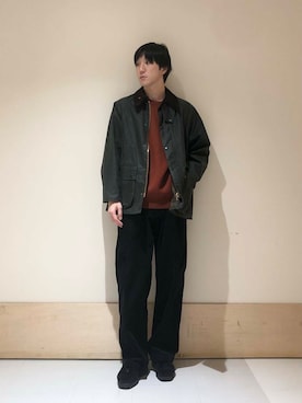 「クルーネックニット」｜aisakuさん（メンズ・174cm）の秋コーディネート