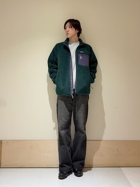 「アイテム（テーラードジャケット、グリーン系）」を使った、aisakuさん（メンズ・174cm）の秋コーディネート