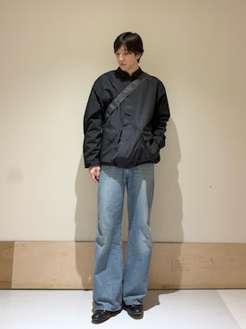 「アイテム（ナイロンジャケット）」を使った、aisakuさん（メンズ・174cm）の秋コーディネート