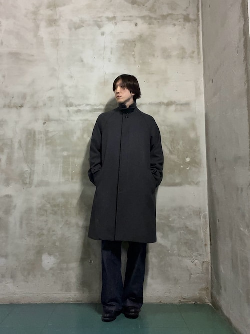 セール】ウールメルトンステンカラーコート（ステンカラーコート