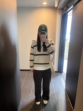 「ニット/セーター」｜🌷さん（レディース・160cm）の冬コーディネート