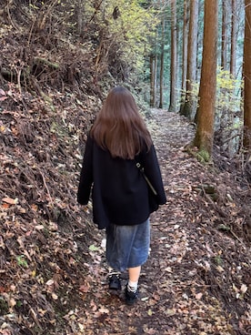 「アイテム（デニムスカート）」を使った、🌷さん（レディース・160cm・20代）の冬コーディネート