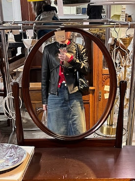 「アイテム（デニムスカート）」を使った、🌷さん（レディース・160cm・20代）の冬コーディネート