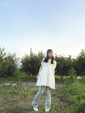 「アイテム（ワンピース）」を使った、wanwanpoさん（レディース・158cm）の夏コーディネート