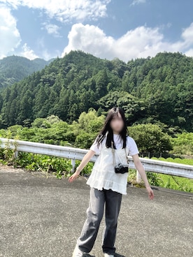 「アイテム（カメラ/カメラグッズ）」を使った、wanwanpoさん（レディース・158cm）の夏コーディネート