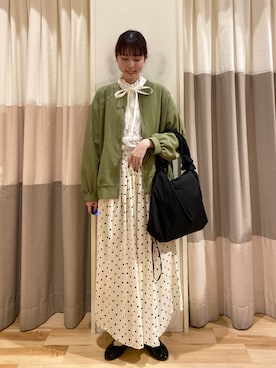 「アイテム（ブルゾン）」を使った、moriさん（レディース・165cm・20代）の春コーディネート