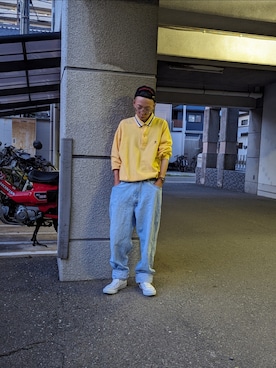 「TOMMY（トミー）のアイテム」を使った、ひろしさん（メンズ・171cm）の秋コーディネート