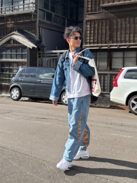 「アイテム（メガネ、その他）」を使った、KAZKIFさん（メンズ・180cm）の秋コーディネート