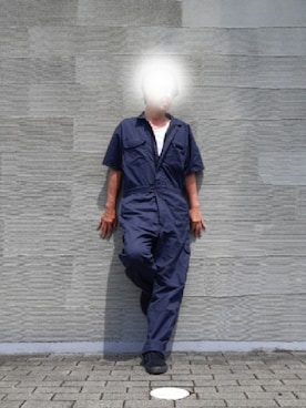 「アイテム（オールインワン・サロペット）」を使った、and5252さん（メンズ・171cm）の春コーディネート